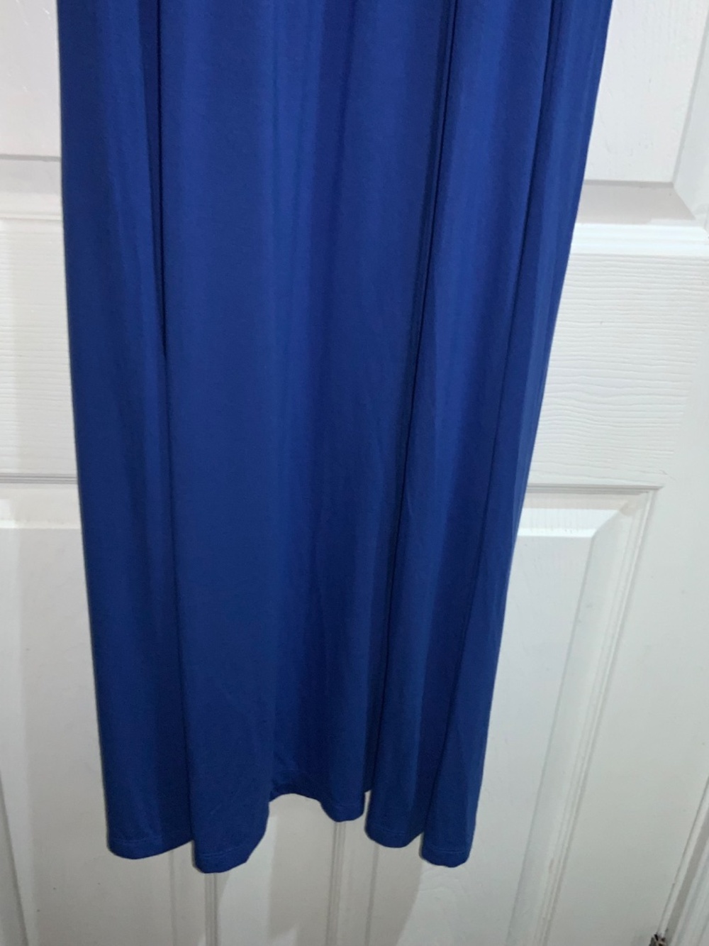 Old Navy Fit & Flare Cami Midi Dress sz M cobalt blue spaghetti straps - Picture 5 of 9